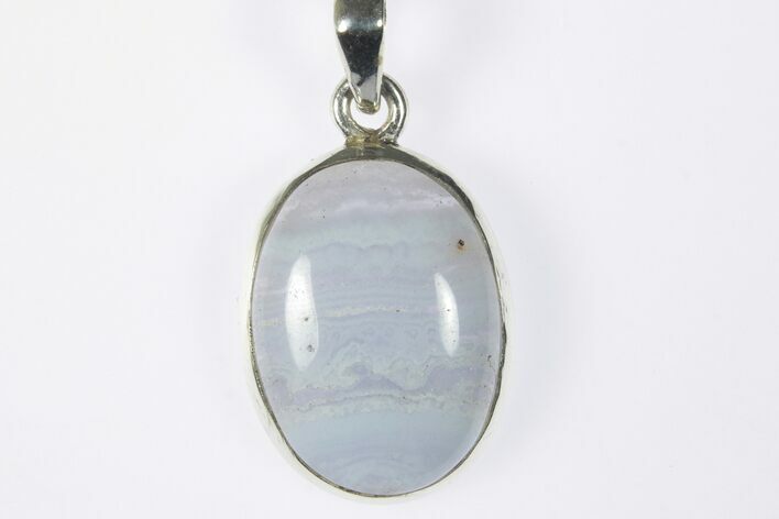 Blue Lace Agate Pendant (Necklace) - Sterling Silver #228639